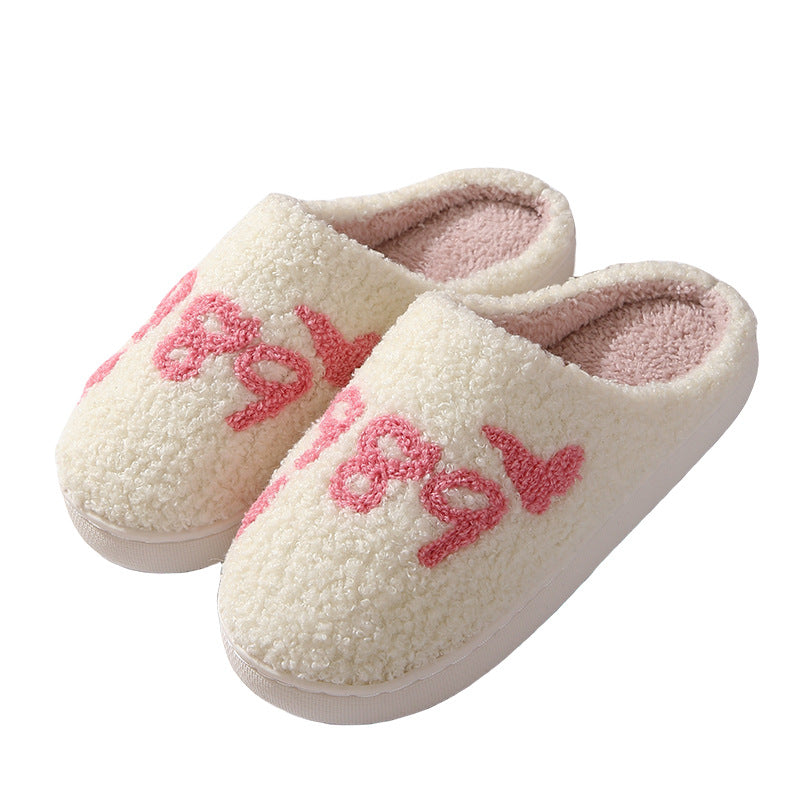Wholesale Comfortable Home Warm Winter Couple Thick Bottom Soft Bottom Thick Non-slip Cotton Slippers